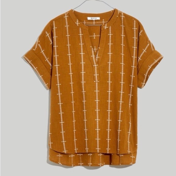 Brown Patterned Women's Top - Picture 2 of 4